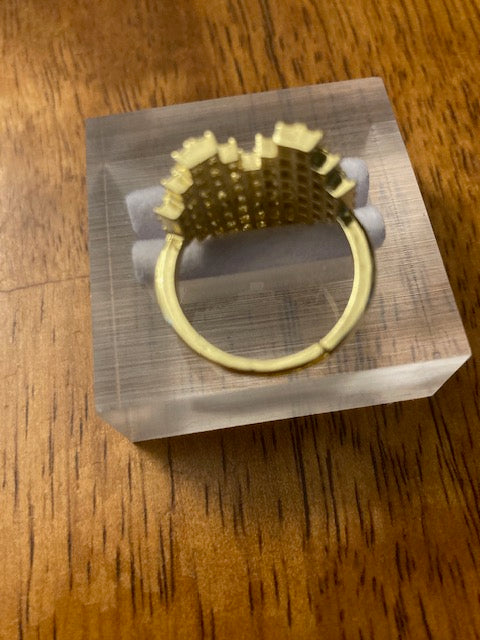 Far Fetched Korean Flair Heart Ring in Metallic Tones