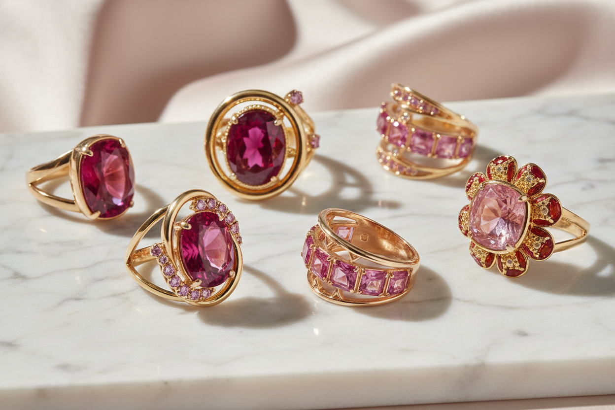 Statement Ring Collection - Light Background